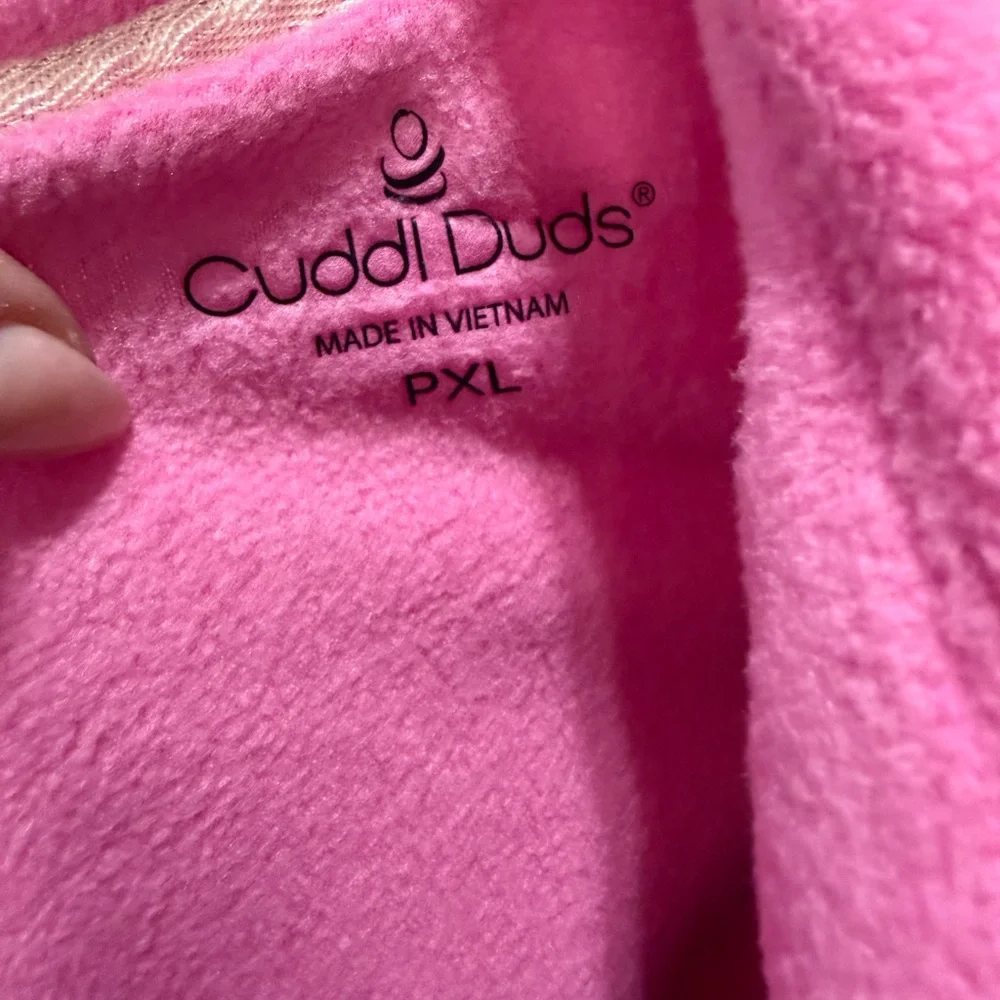 NWT Cuddl Duds Soft Pink Fleece Pajama Set E13